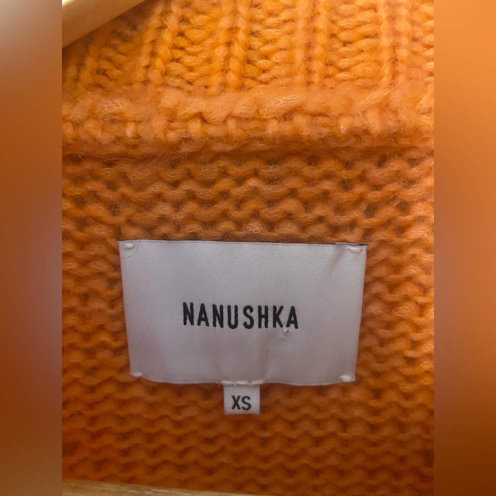 NWOT NANUSHKA Eria Pullover in Coral size XS never worn never washed - Picture 8 of 11